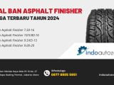 Banner promosi penjualan ban asphalt finisher berkualitas tinggi dengan harga terjangkau di Indo Autozone.